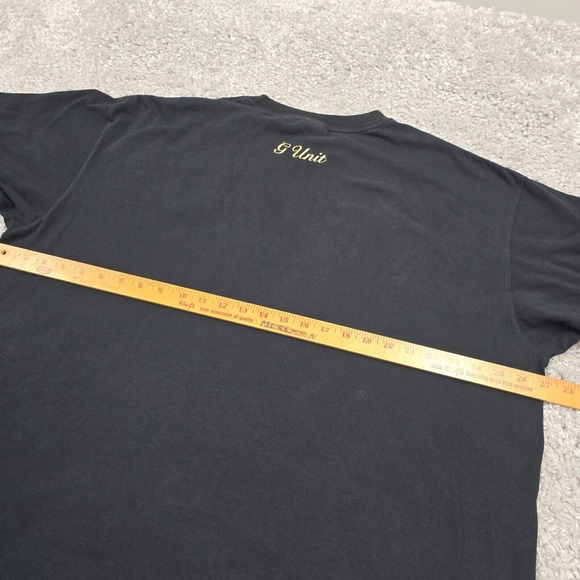 G Unit Heavy‎ Weight Shirt Mens 2XL XXL Black Short Sleeve Pullover Y2K READ - Picture 9 of 11